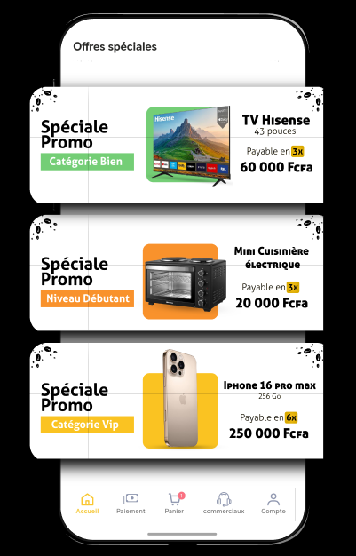 Profite d'offres à crédit